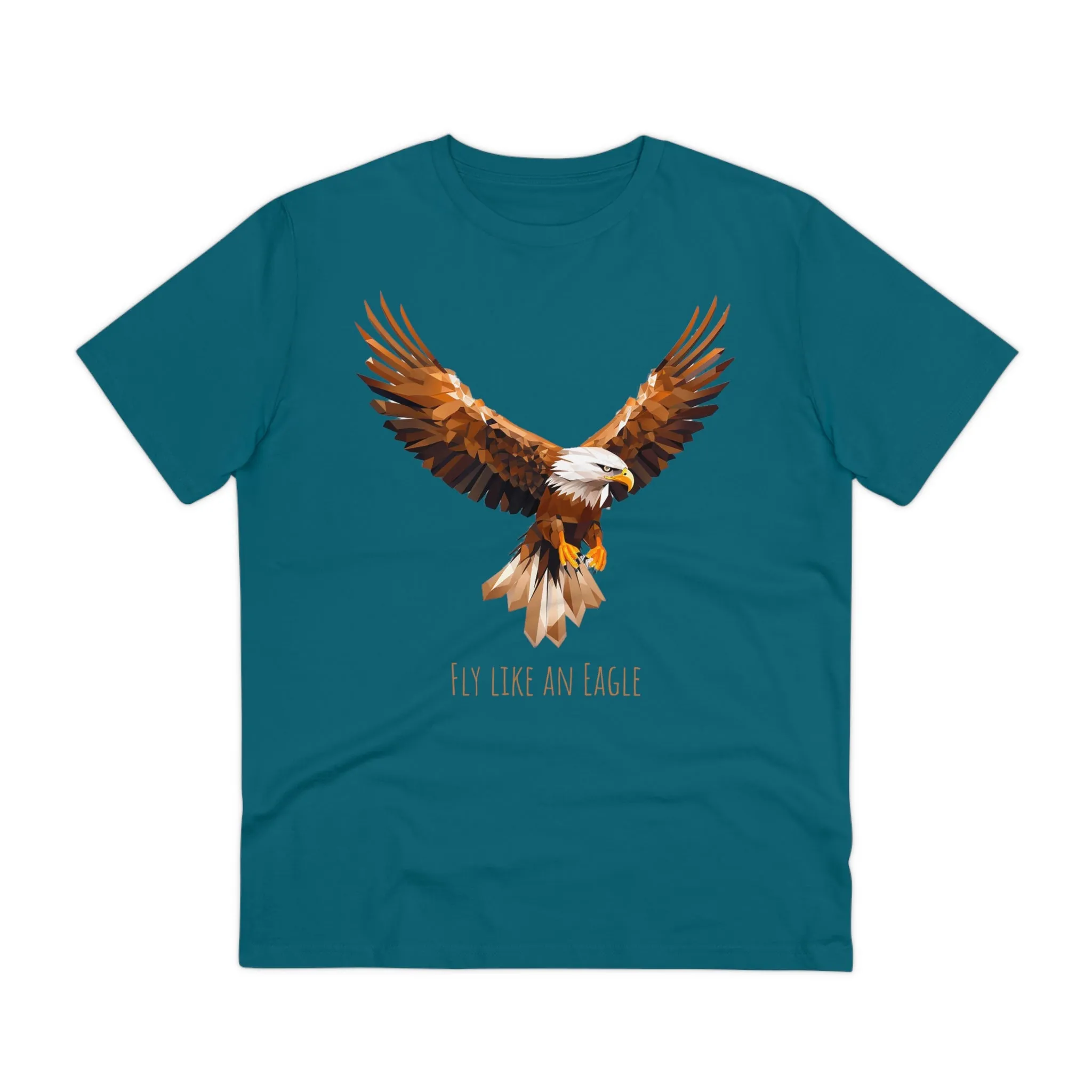Eco-Friendly Geometric Eagle T-Shirt: "Fly Like An Eagle"