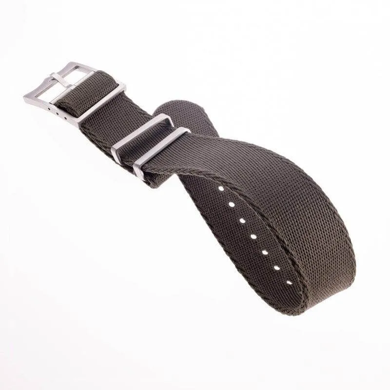Eco-Friendly Nylon Military Watch Strap Watch Strap Brown- Single Pass