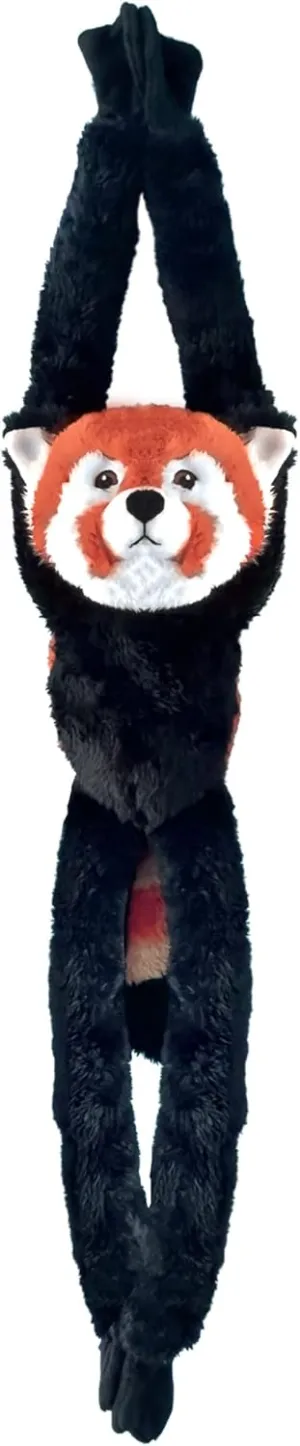 EcoBuddiez Tree Huggers - Red Panda from Deluxebase. 72cm Hanging Soft Toy Made from Recycled Plastic Bottles. Eco-Friendly Soft and Cuddly Plush Toy and Perfect Cuddly Gift for Kids.