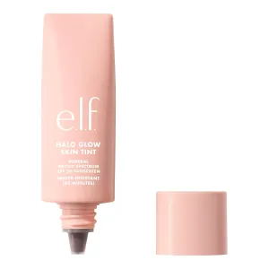 e.l.f. Halo Glow Skin Tint SPF 50, Tinted Moisturizer For Light, Buildable Coverage, Creates A Natural Glow, Vegan & Cruelty-Free, 18 Rich Neutral