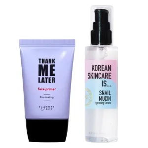 Elizabeth Mott Thank Me Later Radiant Illuminating Face Primer (30g) & Elizabeth Mott Hydrating Face Serum (100ml)