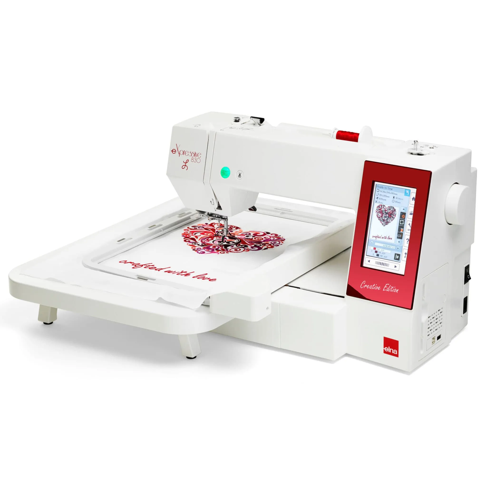 Elna eXpressive 830L Creative Edition Embroidery Machine with FREE Bundle