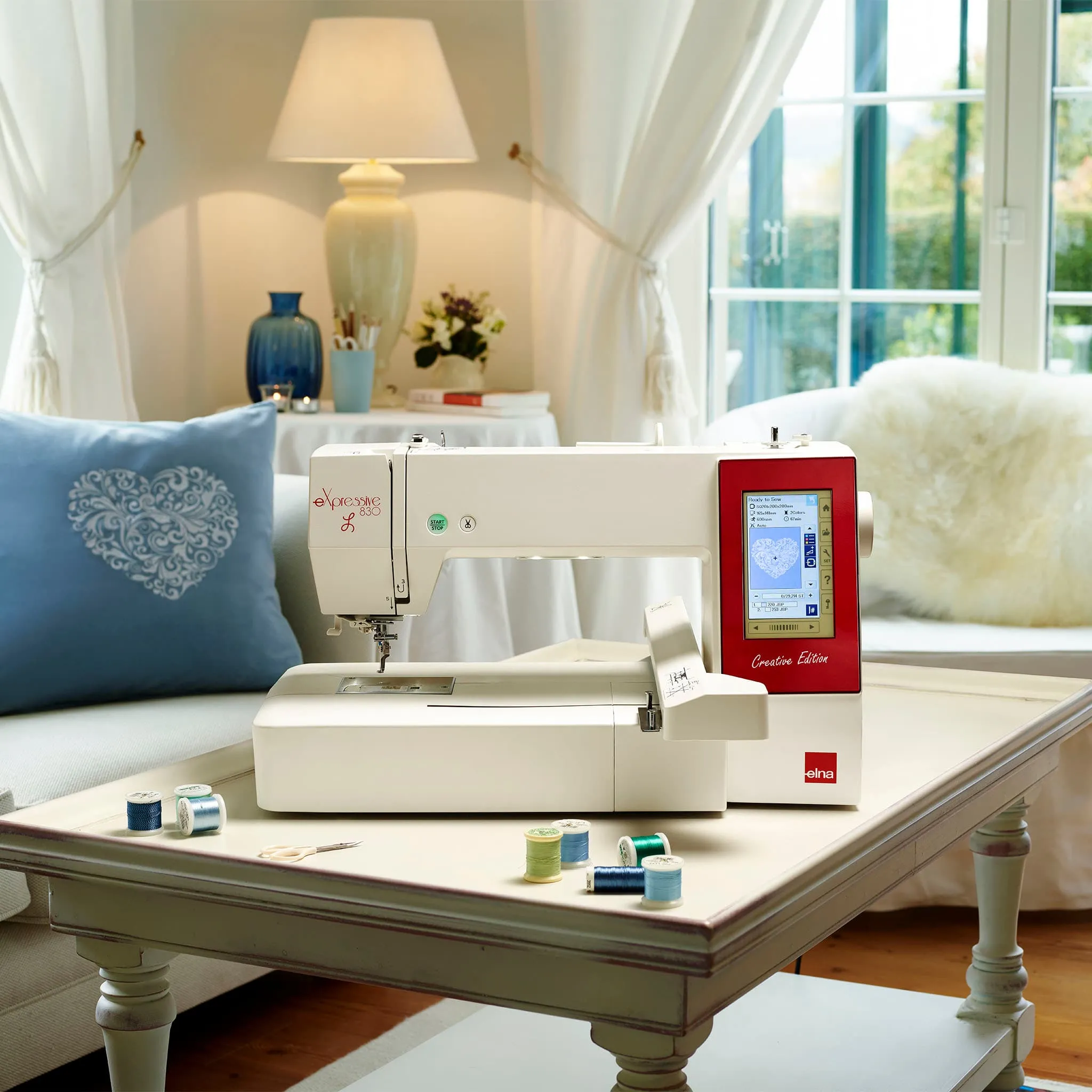 Elna eXpressive 830L Creative Edition Embroidery Machine with FREE Bundle