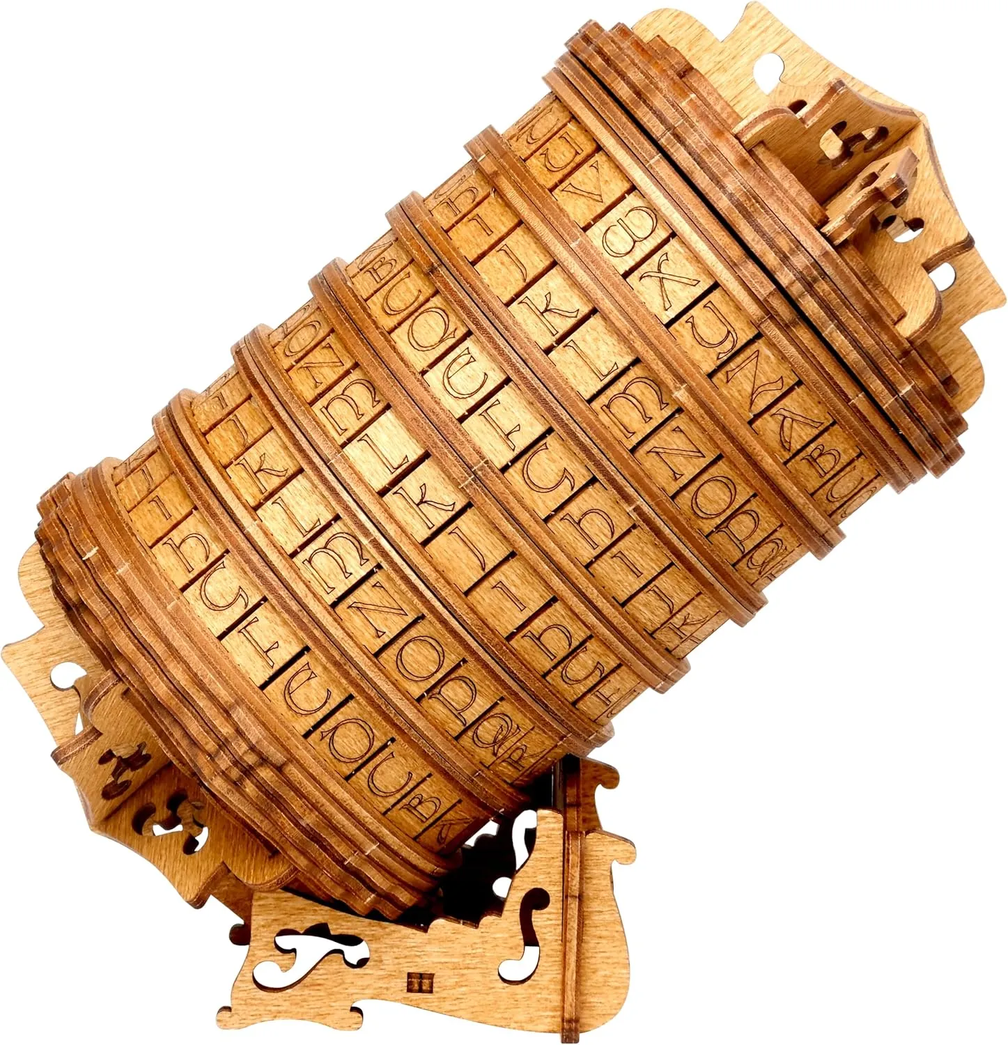ESC WELT Cryptex - Unique Birch Wood Secret Gift Wrapper - Eco-Friendly 3D Puzzle - Interactive Brainteaser - Money Gift Box with Hidden Compartment