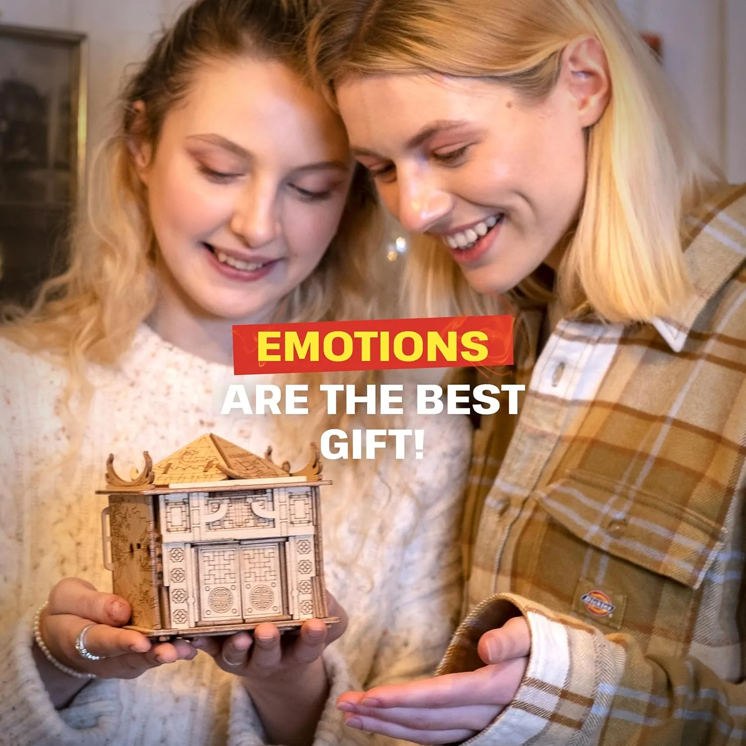 ESC WELT House of Dragon 3D Escape Puzzle Box - Brain Teaser for Adults & Teens - Wooden Escape Room Game with Hidden Compartment