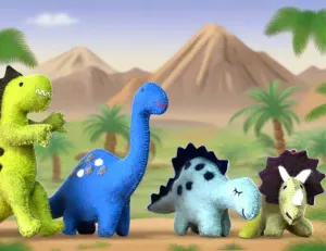 ethik felt || medium size dinosaur toys