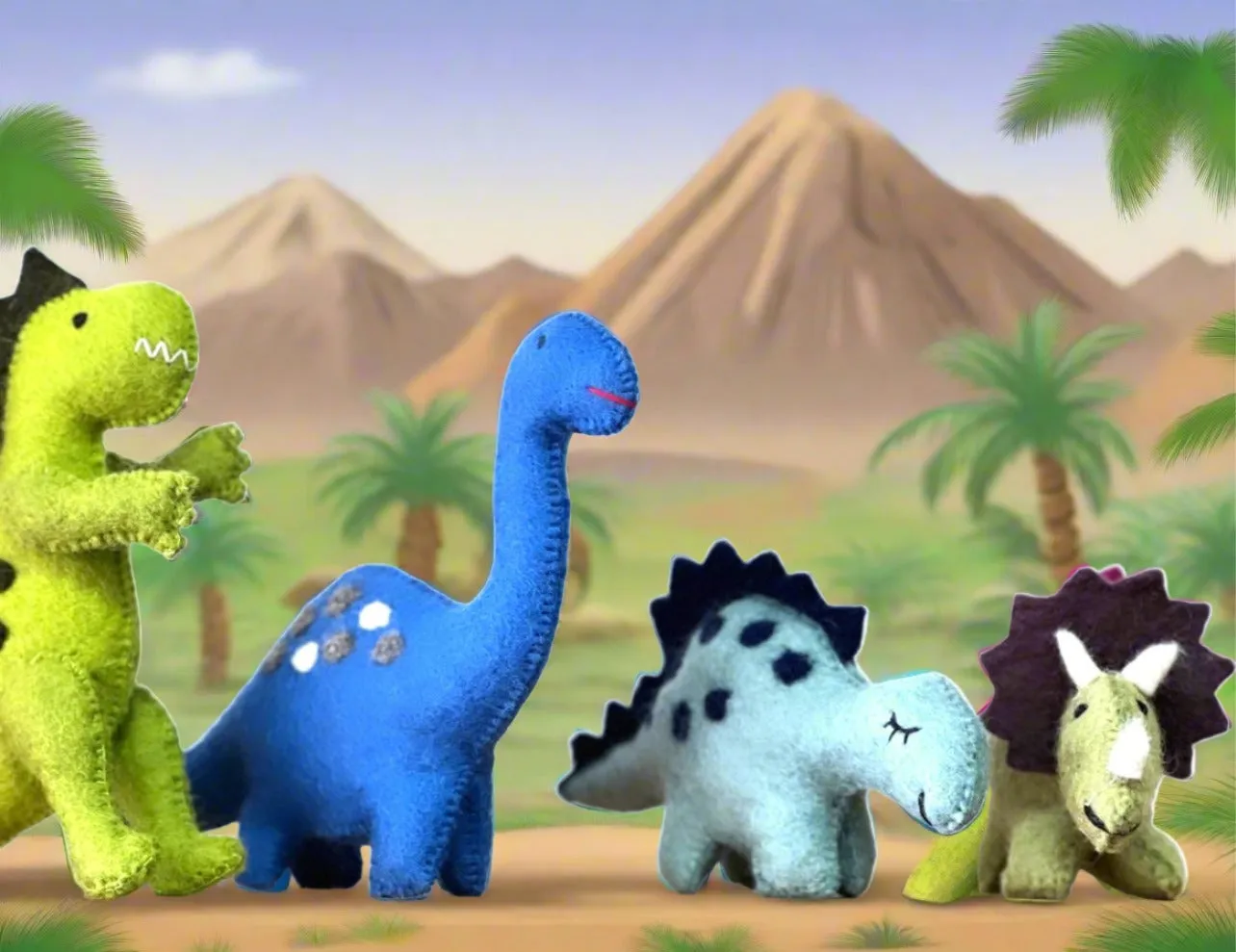ethik felt || medium size dinosaur toys