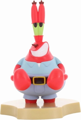 Exquisite Gaming: Holdems: Spongebob: Mr. Krabs - Earbud & Phone Holder, Cable Guys, 4.5" Mini Collectible with a Twist, TV Series Licensed Figure