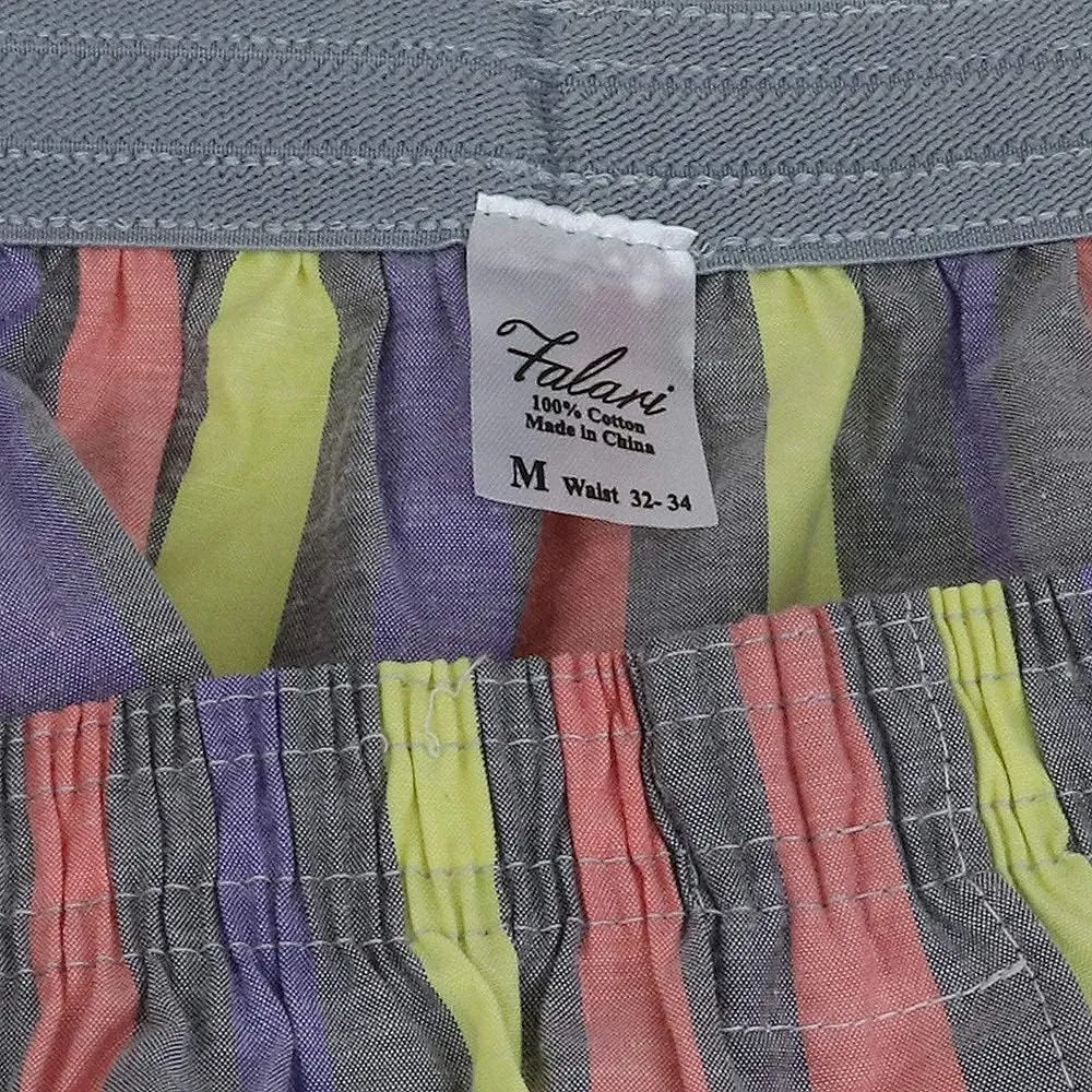 Falari 4-Pack Men's Boxer Underwear 100% Cotton Premium Quality