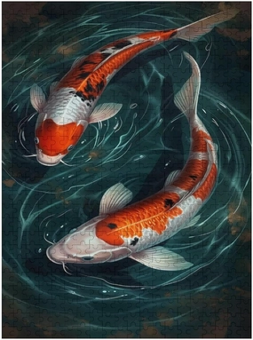 Fish 500 Piece Jigsaw Puzzle Jigsaw Puzzles for Adults Children The Young Jigsaw Puzzles for Adult Puzzle Game 500 Piece Toys Gift