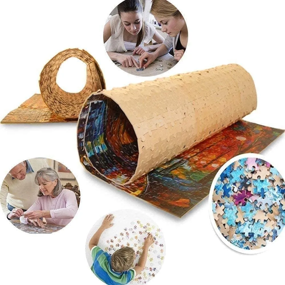 Fishing Boat Painting Puzzle 1000 Pieces Wooden Jigsaw Puzzles for Family Games Suitable for Teenagers and Adults