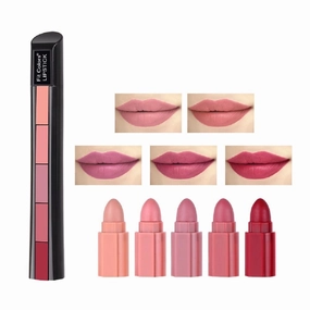 Fit Colors Matte Lipstick Combo Set 5-Section Velvet Matte Lip Gloss Lipstick for Women (2)