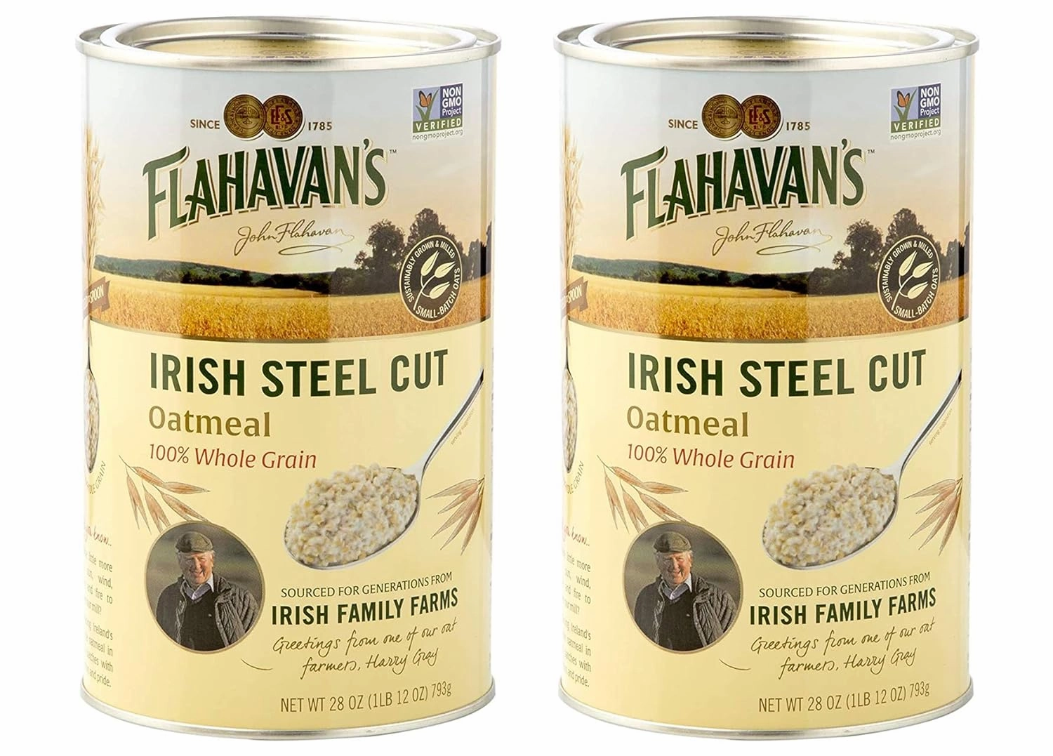 Flahavan's Irish Steel Cut Oatmeal Pack of 2