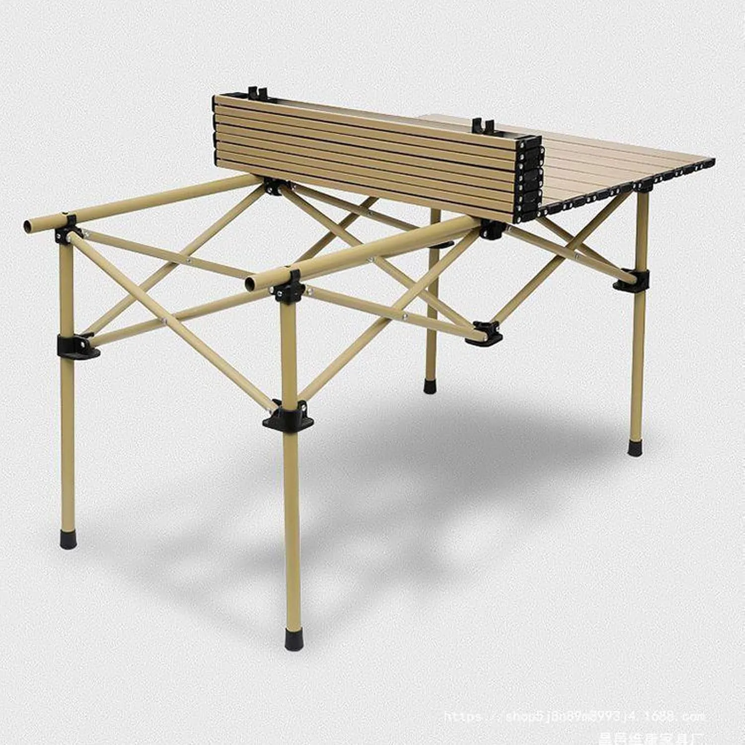 Folding Picnic Tables Portable Ultralight Hiking airs Outdoor Bea Camping air Set with Roll up Carbon Steel Camping Tables and Net Bag