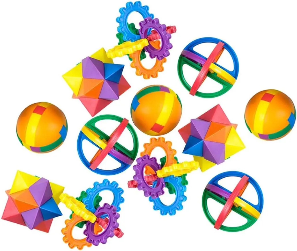 Forest & Twelfth Kids Fun Puzzle Ball Games, Set of 12, Brain Teaser Puzzle Toys, Great for Party Favors, Goodie Bags and as a Stocking Stuffer – for Kids 3 and Up