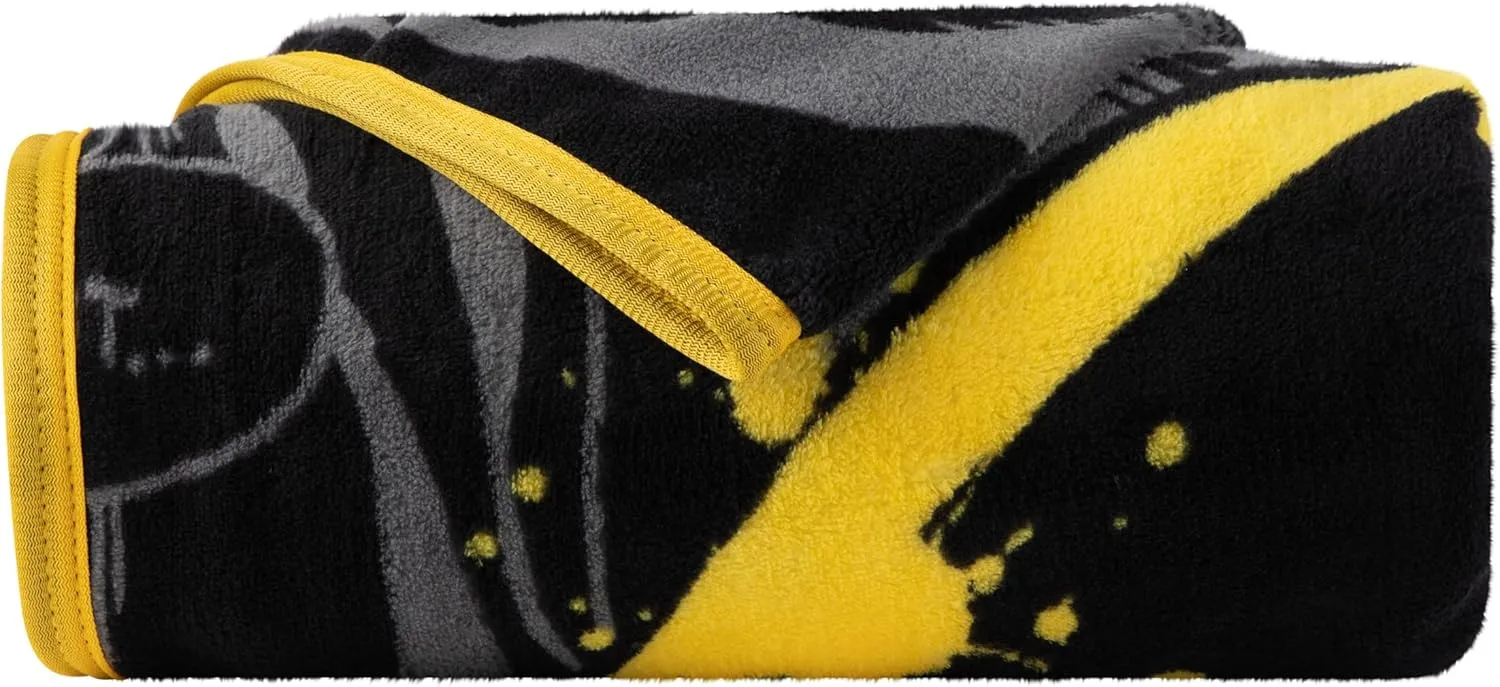 Franco Collectibles Batman Bedding Super Soft Micro Raschel Throw, 46 in x 60 in, (Official Licensed Product)