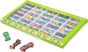 Fun Express Die-Cast Race Car Assortment - Set of Colorful Toy Vehicles for Kids & Collectors - Includes Cars Boats Racers - Perfect for Playtime & Parties Gifts - Ideal for Boys & Girls - 30 Pieces
