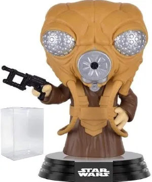 Funko Pop! Star Wars: Empire Strikes Back - Zuckuss Vinyl Bobble-Head Figure (Bundled with Pop Box Protector Case)