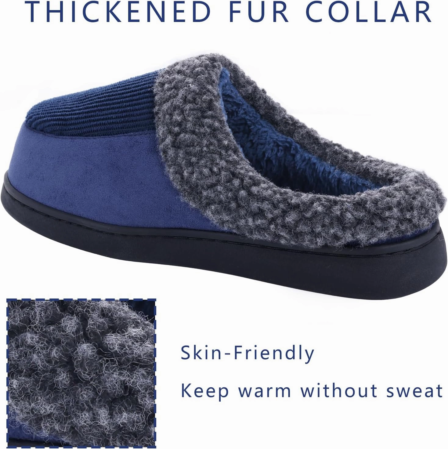 Fuzzy Slippers – Cozy, Plush House Slippers with Wrapped Heel for Ultimate Comfort
