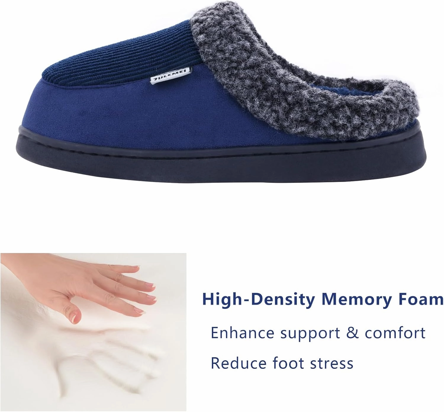 Fuzzy Slippers – Cozy, Plush House Slippers with Wrapped Heel for Ultimate Comfort