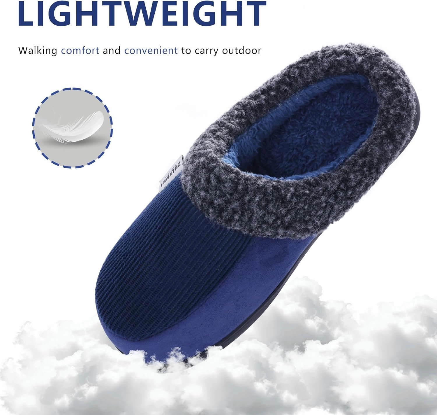 Fuzzy Slippers – Cozy, Plush House Slippers with Wrapped Heel for Ultimate Comfort