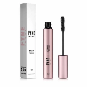 FYNE Eyelash Enhancing Mascara | Waterproof Mascara with Volume Building, Lengthening & Curling Advanced Formula | Natural, Safe & Cruelty-Free | Long Lasting and Curl Eyelash for Women | Black, 6ml