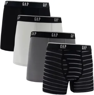 GAP Men's Underwear, Ultra Soft Modal Fabric with Fly Pouch Boxer Brief for Men, 4-Pack