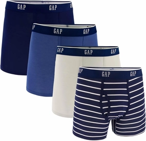 GAP Men's Underwear, Ultra Soft Modal Fabric with Fly Pouch Boxer Brief for Men, 4-Pack