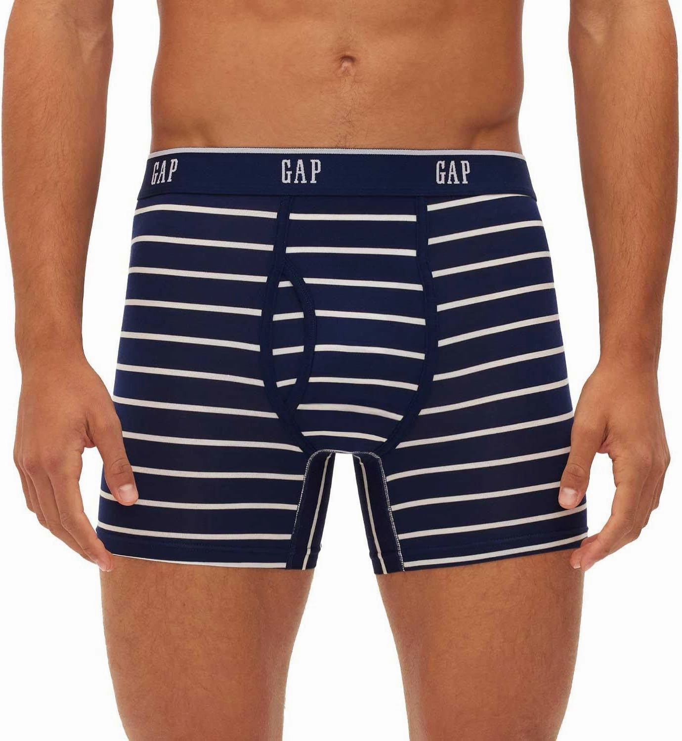 GAP Men's Underwear, Ultra Soft Modal Fabric with Fly Pouch Boxer Brief for Men, 4-Pack