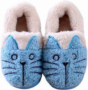 GaraTia Women/Kids Family Cute Cat Warm House Slippers Booties