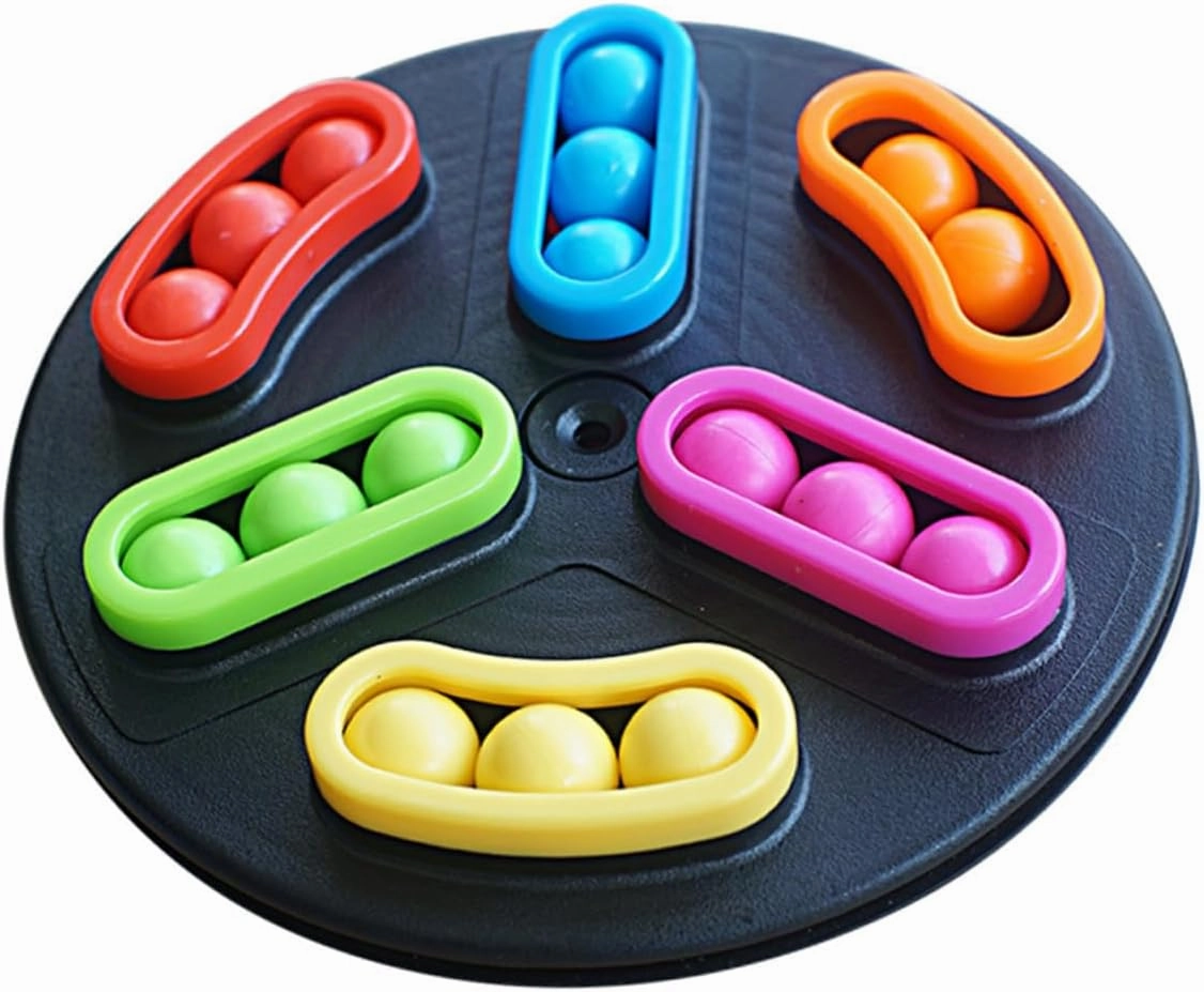 Garneck Interactive Boys and Girls Balance Toys Maze Puzzle Bead Game Rotating Maze Ball Toy for Early Learning Plastic Bead for Boys and Girls Random Color