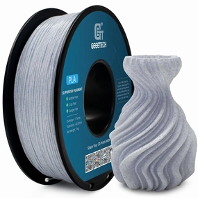 Geeetech Marble PLA Filament, Stone-Like Appearance, 1.75mm 3D Printing Filament 1kg(2.2lbs), Dimensional Accuracy  /- 0.03 mm, Marble White-Blue Stone Color, Fit Most FDM Printer