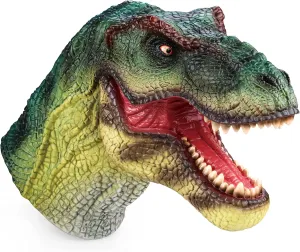 Gemini&Genius Dinosaur Toys Tyrannosaurus Rex Puppets with Audio Support, Dinosaurs Hand Puppet Halloween Scary Toys Role Play and Party SuppliesToys for Kids 3-12 Years Old