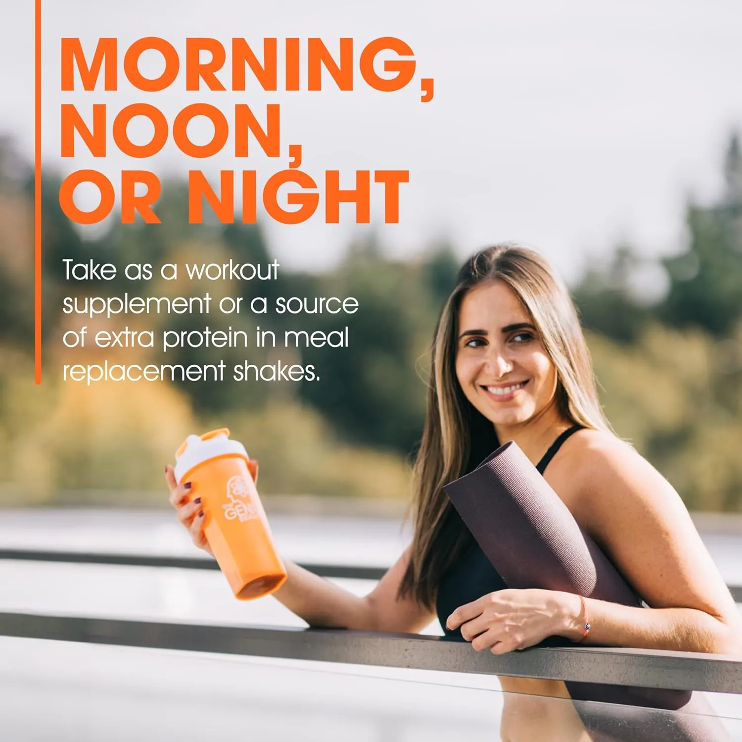 Genius Protein Powder, Vanilla - Dual Protein Blend with Improved Whey Isolate & Natural Egg White for Lean Muscle Building for Men & Women - Grass-Fed Pre & Post Workout Meal Replacement Shake