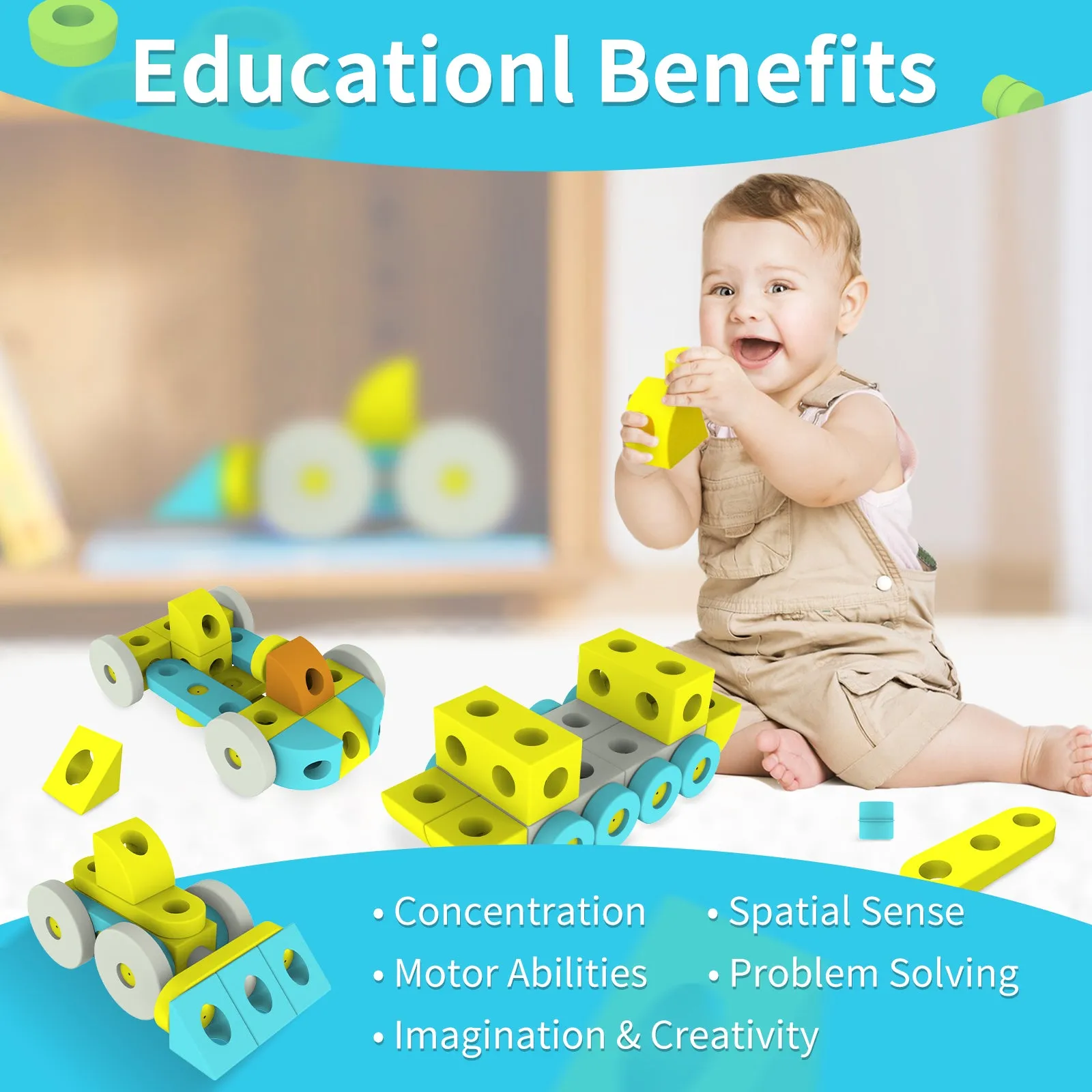 Giant Foam Building Block Set of Transport Model