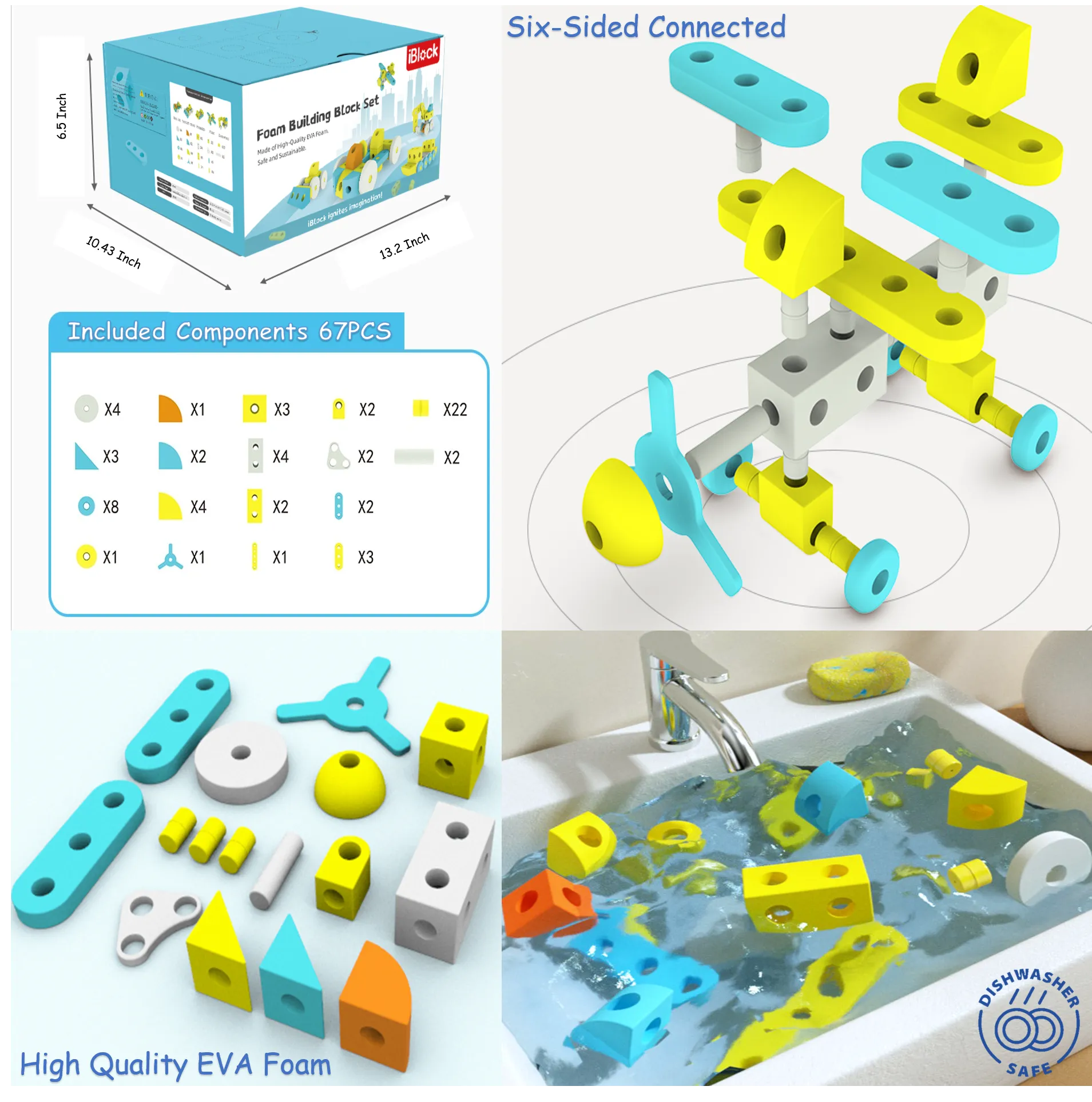 Giant Foam Building Block Set of Transport Model