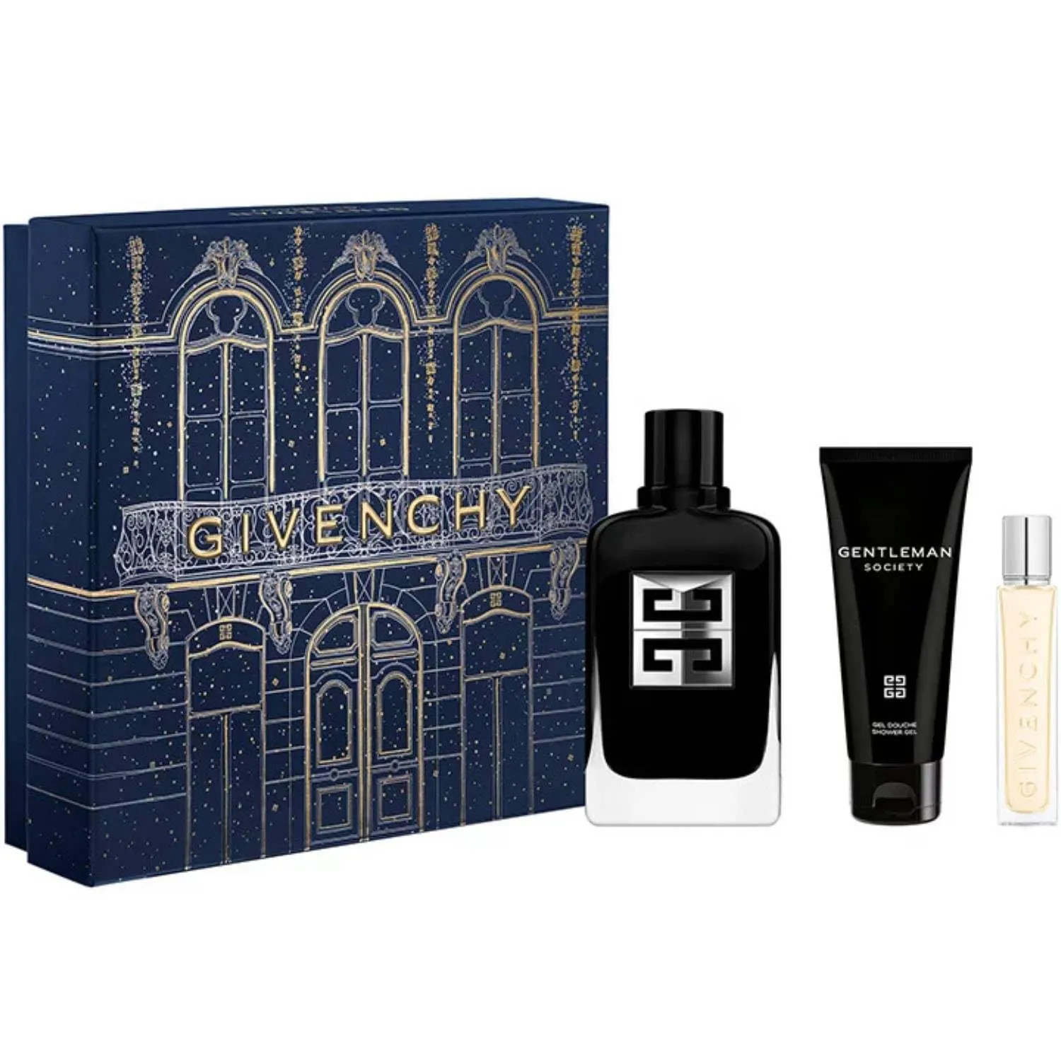 Givenchy Gentleman 3-pcs Gift Set (Eau de Parfum 3.4 fl oz   Shower Gel 2.5 fl oz   Eau de Parfum 0.42 fl oz)