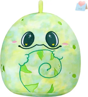 Glow Guards Original 12" Chameleon Plush Pillow Cute Lizard Stuffed Animal Soft Chameleon Plush Toy Stuffed Animals Lizard Birthday Gift for Boys Girls Kids,Tropical Rainforest Green Chameleon
