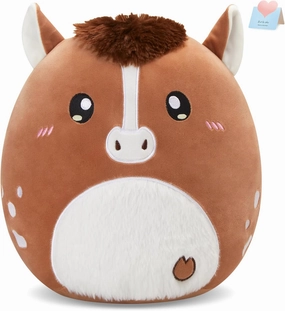 Glow Guards 12-Inch Quarter Horse Plush Pillow Cute Horse Stuffed Animal Soft Plush Toy Stuffed Animals Birthday Gift for Boys Girls Kids
