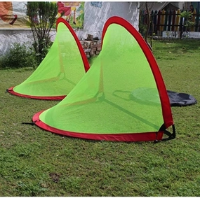 Goal Post Set of 2 Portable Soccer Goals with Carry Bag with Durable Frame (Multicolour)