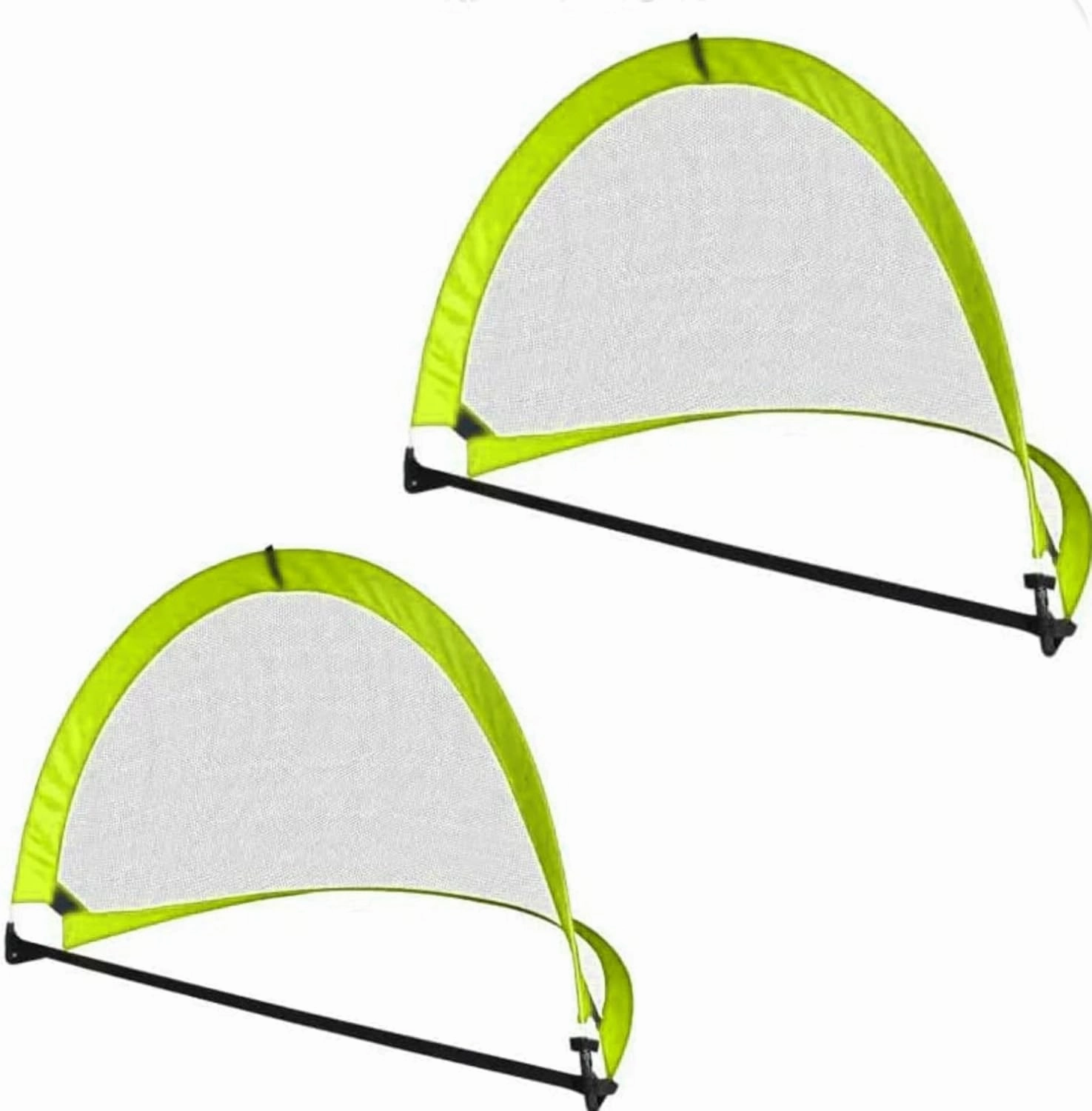 Goal Post Set of 2 Portable Soccer Goals with Carry Bag with Durable Frame (Multicolour)