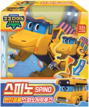 GoGo Dino Transforming Dinosaur Robot Spinosaurus Spino – 2-in-1 Dino & Bus Mode