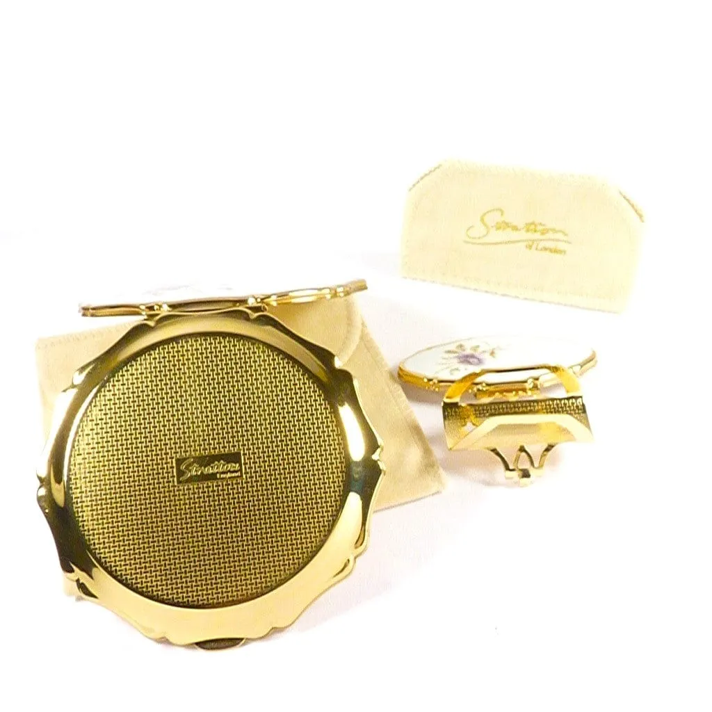 Gorgeous Unused Stratton Vanity Set In Original Case LILAC MUSK 1990s