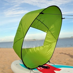 GPP 42 inches Foldable Kayak Downwind Paddle Wind Sail Instant Popup for Kayak Boat Sailboat Canoe Inflatable Boats