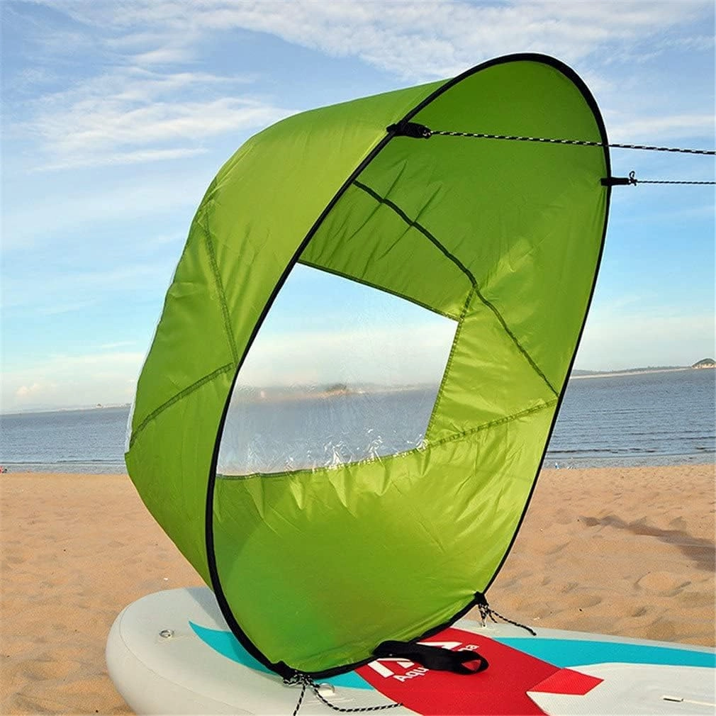 GPP 42 inches Foldable Kayak Downwind Paddle Wind Sail Instant Popup for Kayak Boat Sailboat Canoe Inflatable Boats