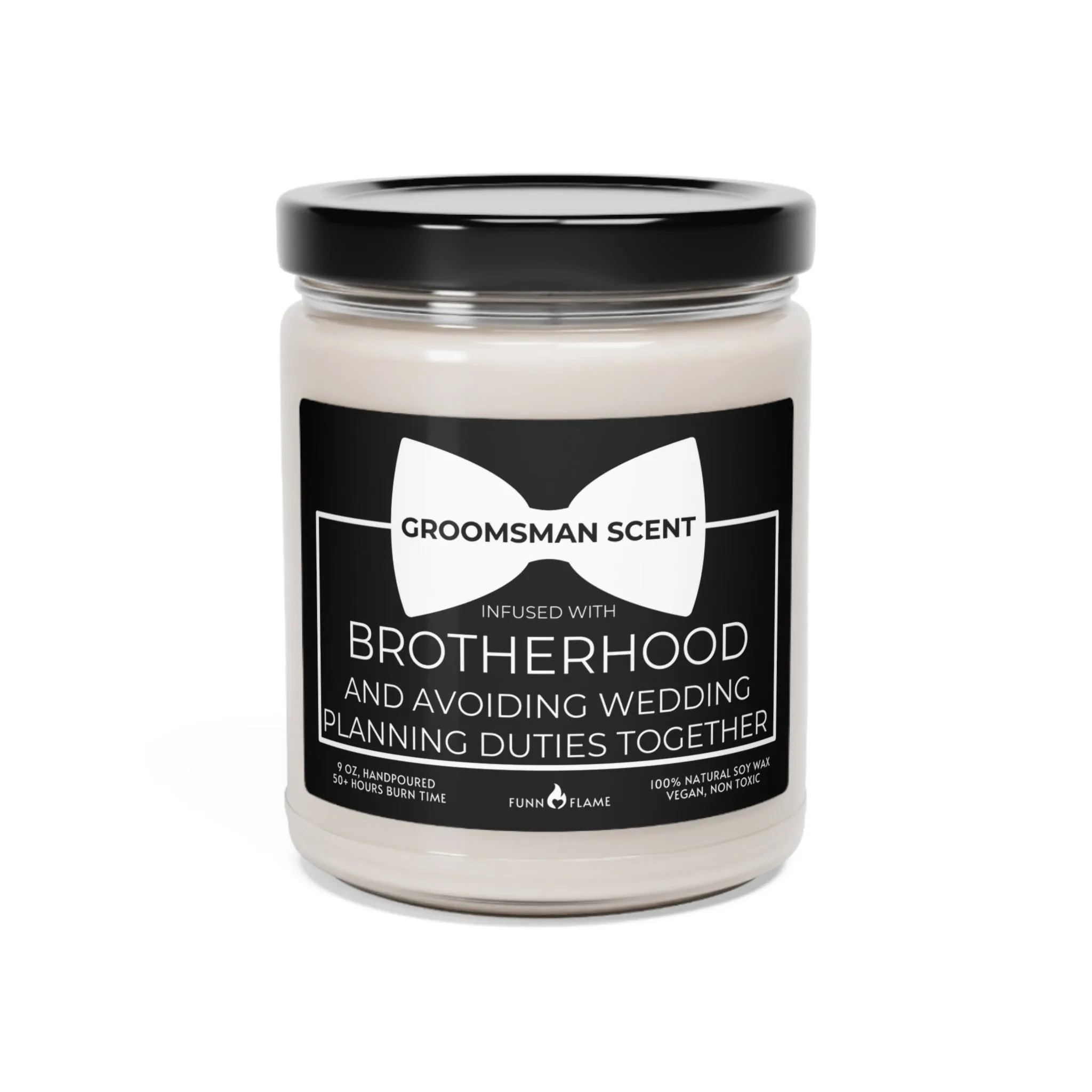Groomsman Invitation, Wedding Groomsman Candle Gift Groomsmen Proposal Best Man Gift (B) Bridal Party Gift 100% Vegan Eco-Friendly Candle