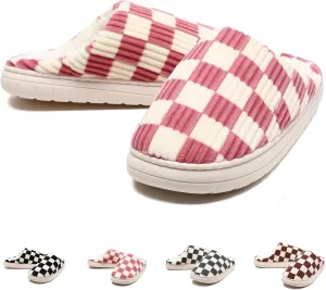 Guyarns House Slippers for Women & Men - Fuzzy, Casual Indoor/Outdoor Shoes with Memory Foam & Faux Fur Lining