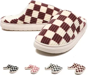 Guyarns House Slippers for Women & Men - Fuzzy, Casual Indoor/Outdoor Shoes with Memory Foam & Faux Fur Lining