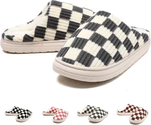 Guyarns House Slippers for Women & Men - Fuzzy, Casual Indoor/Outdoor Shoes with Memory Foam & Faux Fur Lining