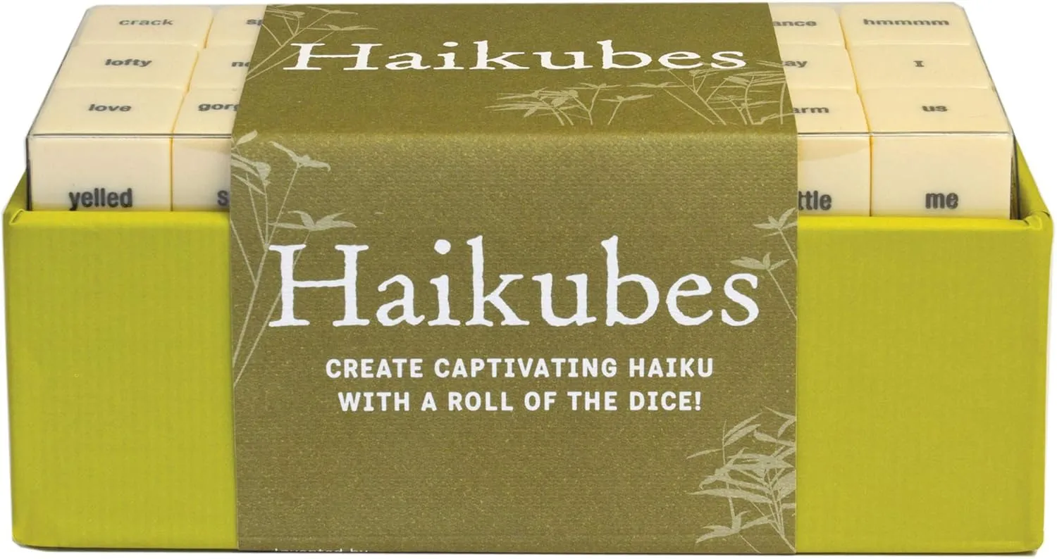 Haikubes: Create Captivating Haiku With a Roll of the Dice! (Poetry Game, Educational Poem Gift for English Teachers)